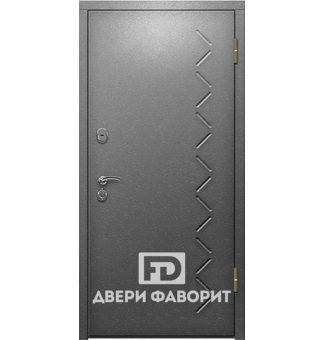 Металлическая недорогая дверь с цинкогрунтом