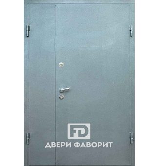 Недорогая двустворчатая дверь с порошковым напылением