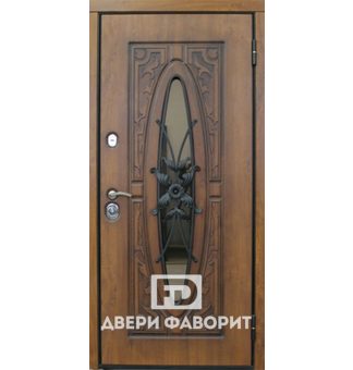 Дверь с терморазрывом (стекло овал)