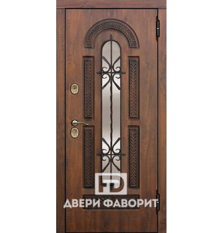 Дверь из стали со стеклом и терморазрывом