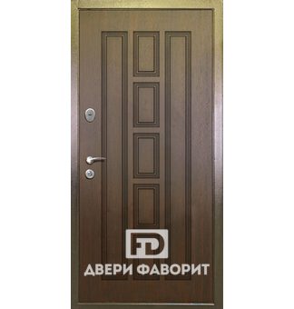 Металлическая дверь с терморазрывом в коттедж, отделка МДФ