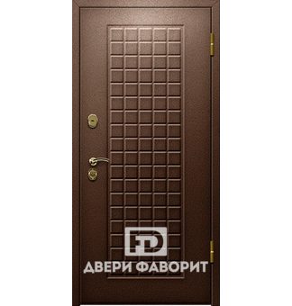 Дверь из стали с цинкогрунтом в коттедж