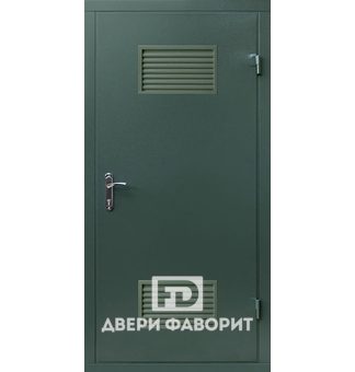 Дверь из железа в котельную (цинкогрунт)