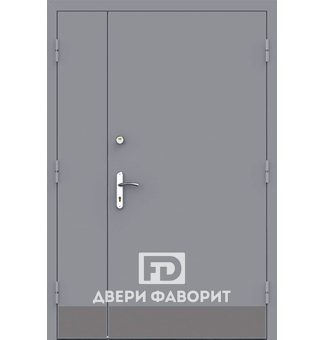 Стальная дверь в подъезд с цинкогрунтом