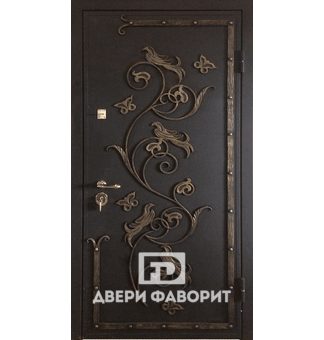 Стальная дверь с ковкой и терморазрывом