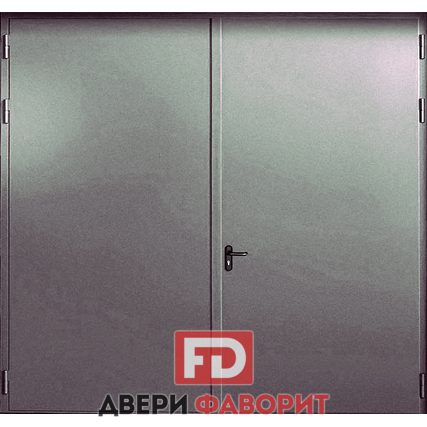 гаражные двустворчатые ворота с шестью петлями