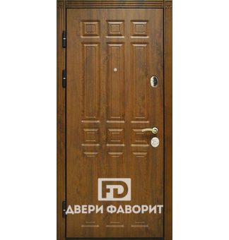 стальная дверь в офис, отделка винорит