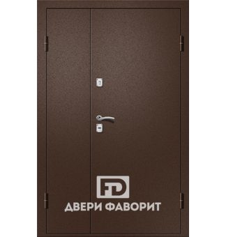 Парадная дверь с порошковым напылением на две квартиры