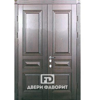 Двустворчатая дверь с глазком на две квартиры