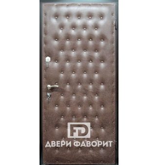 Недорогая дверь стальная с винилискожей и цинкогрунтом