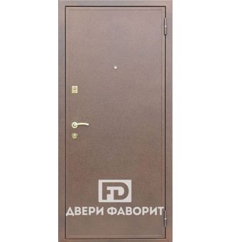 Недорогая металлическая дверь (цинкогрунт и МДФ)