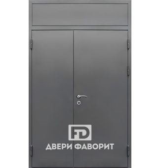 Недорогая дверь с верхней вставкой, окрас нитроэмаль