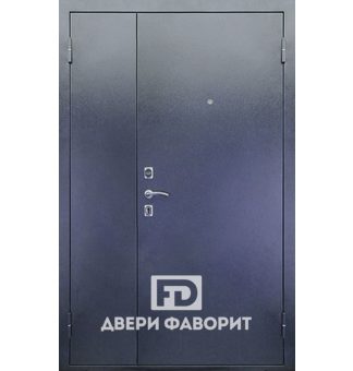 Стальная недорогая двустворчатая дверь с порошковым окрасом