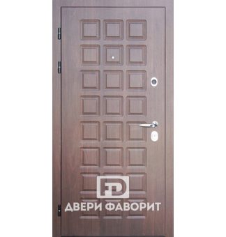 Дверь с отделкой МДФ + ламинат