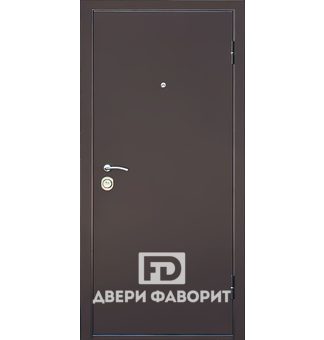 Дверь в загородный дом (цинкогрунт + МДФ)