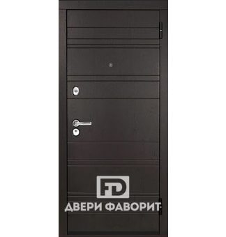 Входная уличная дверь с МДФ отделкой