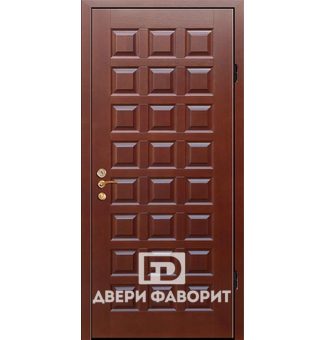 Уличные двери с отделкой филёнчатый МДФ