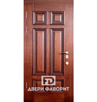 Железная дверь с отделкой филёнчатый МДФ