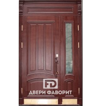 Дверь двустворчатая отделка филёнчатый МДФ