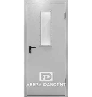 Дверь металлическая со стеклом