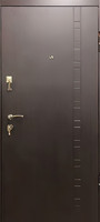 миниатюра - металлическая дверь в квартиру с отделкой панелями МДФ - МД-225 - kv71